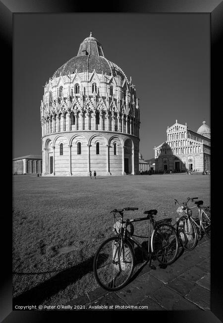 The Baptistry and Cathedral, Pisa Framed Print by Peter O'Reilly