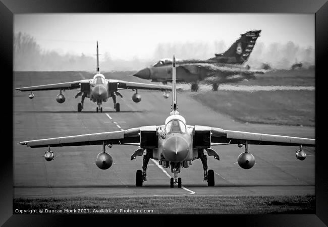 RAF Tornado GR4 Trio Finale Framed Print by Duncan Monk