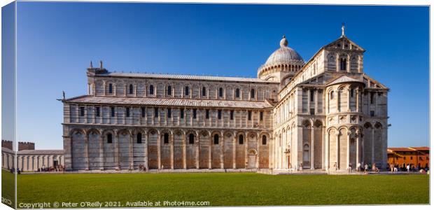 The Cathedral, Pisa Canvas Print by Peter O'Reilly
