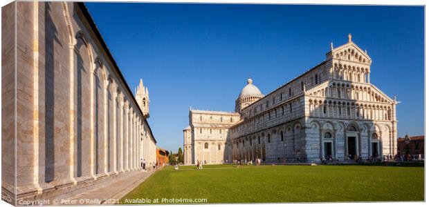 Piazza dei Miracoli, Pisa Canvas Print by Peter O'Reilly