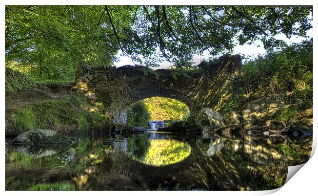 Enchanting Bridge in Lorna Doone Country Print by Mike Gorton
