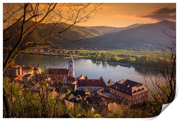 Durnstein. Austria. Print by Sergey Fedoskin