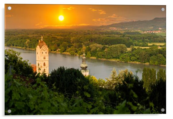Stein an der Donau. Acrylic by Sergey Fedoskin