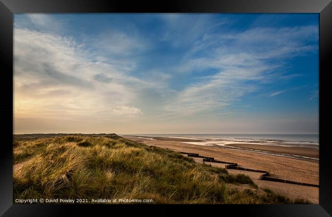 The Beach at Holme-next-the-sea North Norfolk Framed Print by David Powley