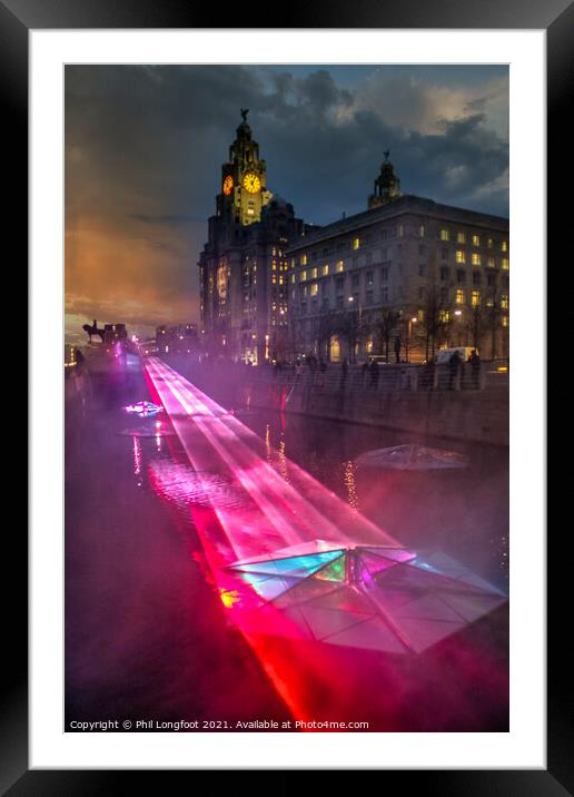 River of Light festival Liverpool  Framed Mounted Print by Phil Longfoot