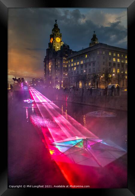 River of Light festival Liverpool  Framed Print by Phil Longfoot