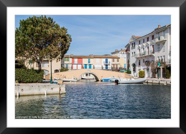 'Port Grimaud: France's Miniature Venice' Framed Mounted Print by Holly Burgess