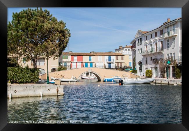'Port Grimaud: France's Miniature Venice' Framed Print by Holly Burgess