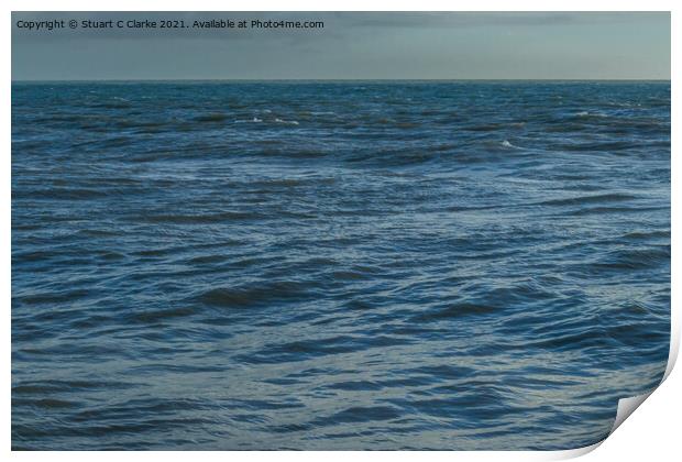 Sea Print by Stuart C Clarke