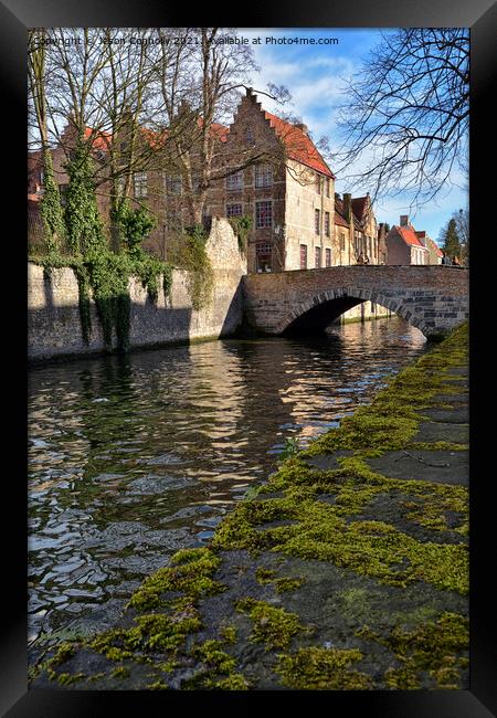Canals of Bruges. Framed Print by Jason Connolly