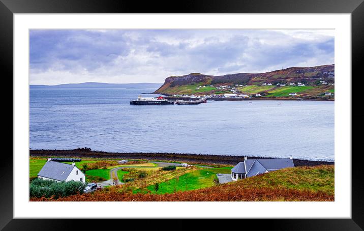 Uig Ferry, Isle of Skye, Scotland, UK Framed Mounted Print by Mark Llewellyn