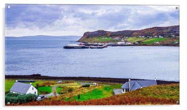 Uig Ferry, Isle of Skye, Scotland, UK Acrylic by Mark Llewellyn