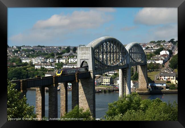 Royal Albert Bridge, River Tamar Framed Print by Brian Pierce