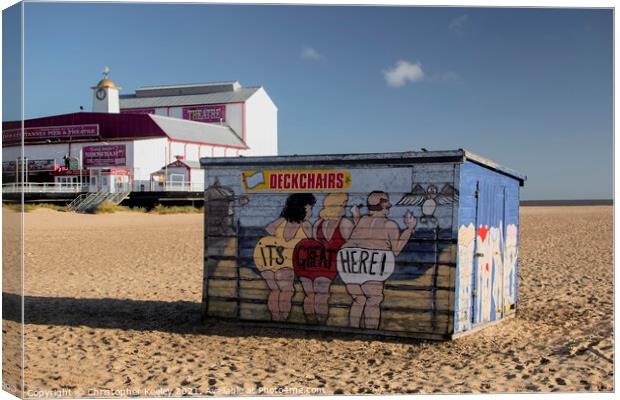 Great Yarmouth beach Canvas Print by Christopher Keeley