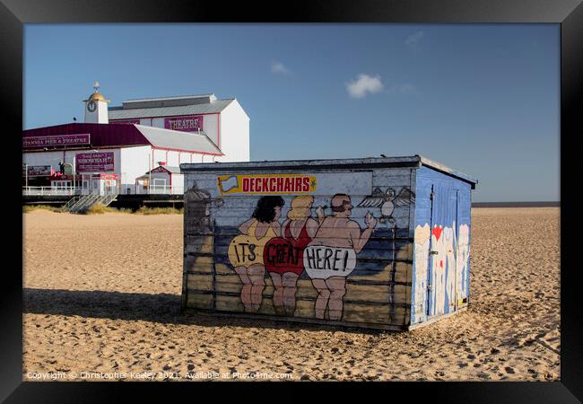 Great Yarmouth beach Framed Print by Christopher Keeley