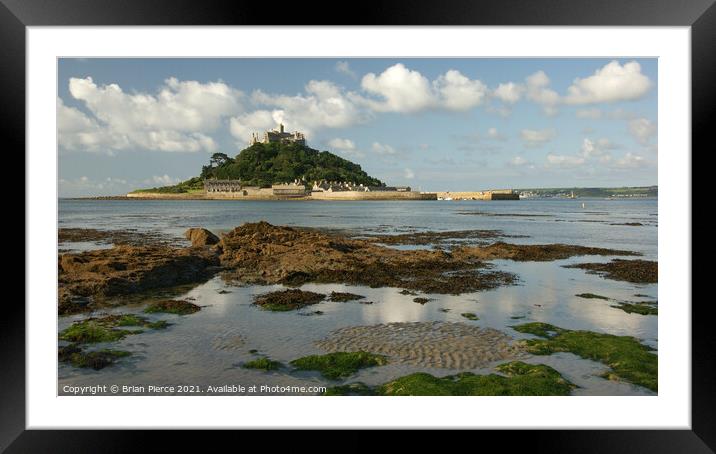 St Michaels Mount, Cornwall Framed Mounted Print by Brian Pierce
