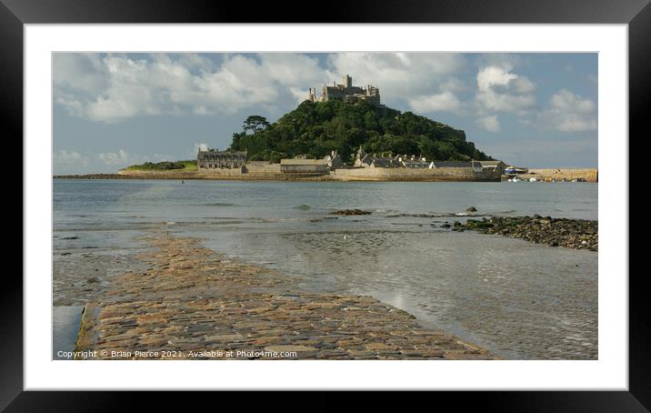 St Michaels Mount, Cornwall Framed Mounted Print by Brian Pierce