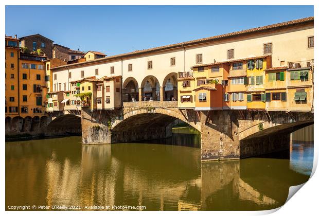 Ponte Vecchio, Florence Print by Peter O'Reilly
