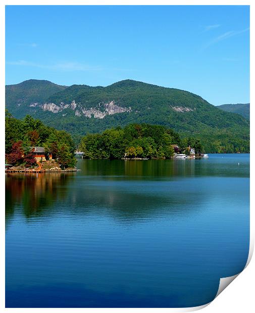Lake Lure Print by Diane Hovey