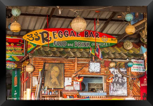 Reggae Bar, Laypang Beach Framed Print by Kevin Hellon