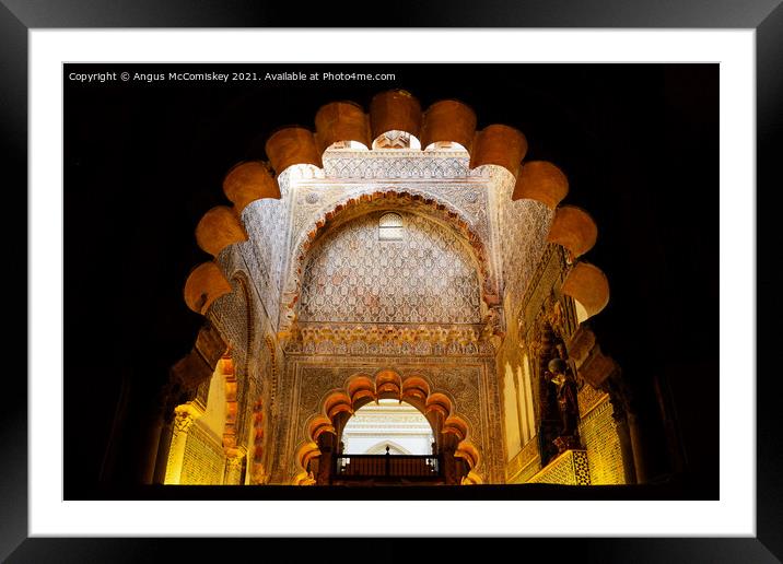 Cordoba Cathedral interior Framed Mounted Print by Angus McComiskey