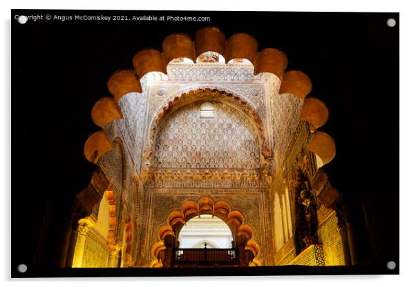 Cordoba Cathedral interior Acrylic by Angus McComiskey