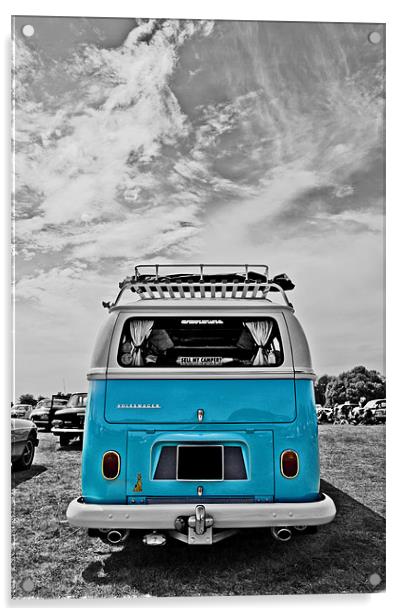 VW Campervan Acrylic by Paul Macro