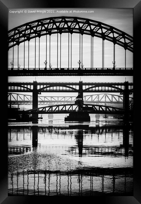 Quayside Bridges Framed Print by David Pringle