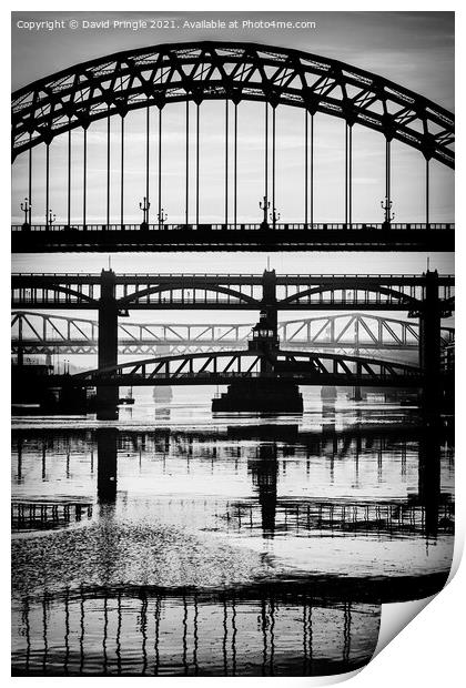 Quayside Bridges Print by David Pringle