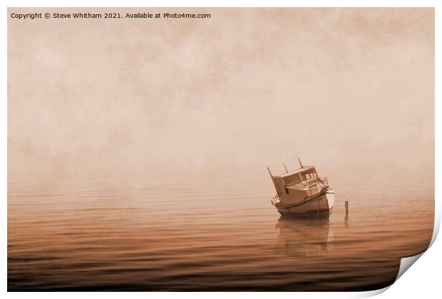 Misty Mooring Warmth. Print by Steve Whitham
