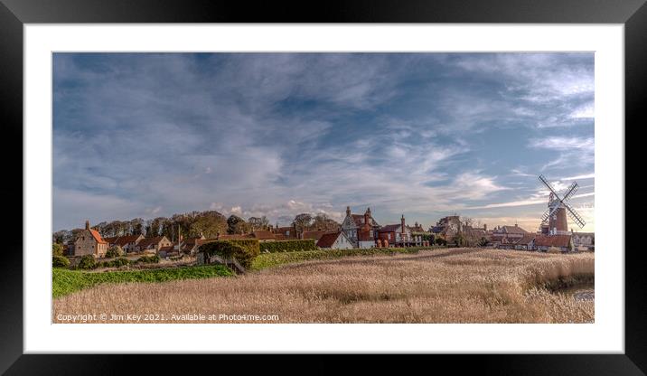 Cley next the Sea Panoramic Framed Mounted Print by Jim Key