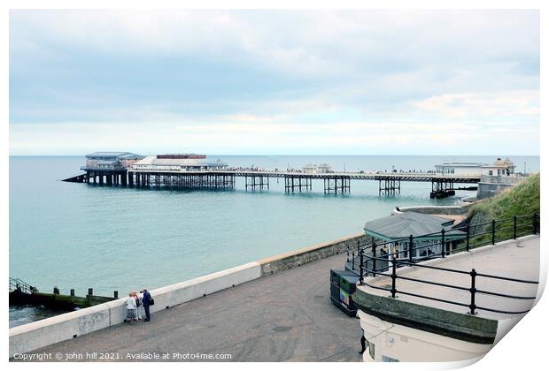 Cromer pier and lifeboat station. Print by john hill