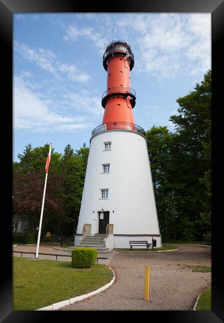 Rozewie Lighthouse in Poland Framed Print by Artur Bogacki