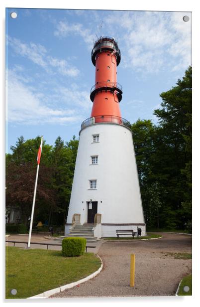 Rozewie Lighthouse in Poland Acrylic by Artur Bogacki