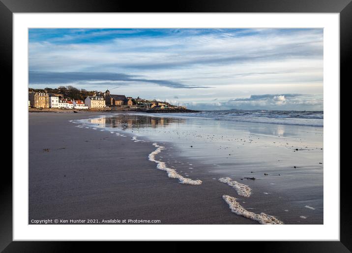 Town by the Beach Framed Mounted Print by Ken Hunter