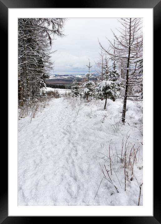 Winter in the Lomond Hills, Fife (2) Framed Mounted Print by Ken Hunter
