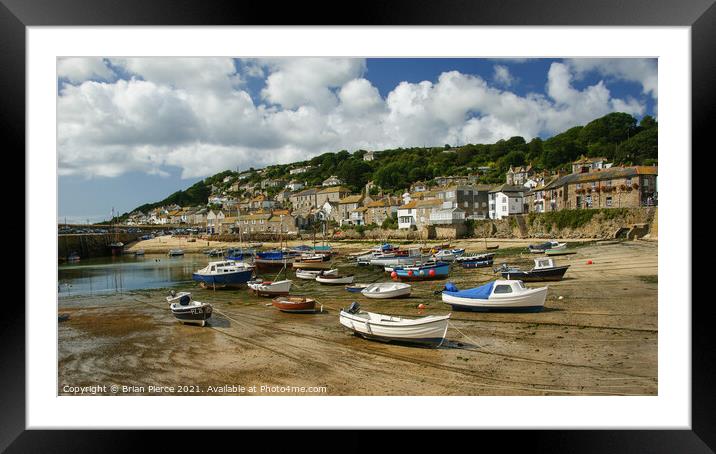 Mousehole, Cornwall Framed Mounted Print by Brian Pierce