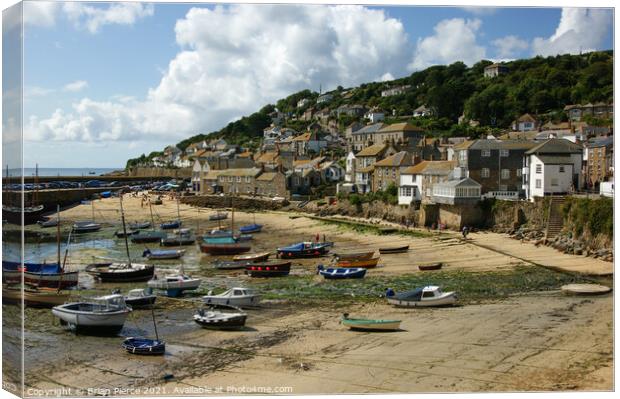 Mousehole Harbour, Cornwall Canvas Print by Brian Pierce