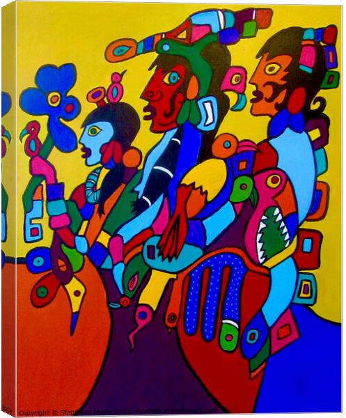 Powwow Canvas Print by Stephanie Moore