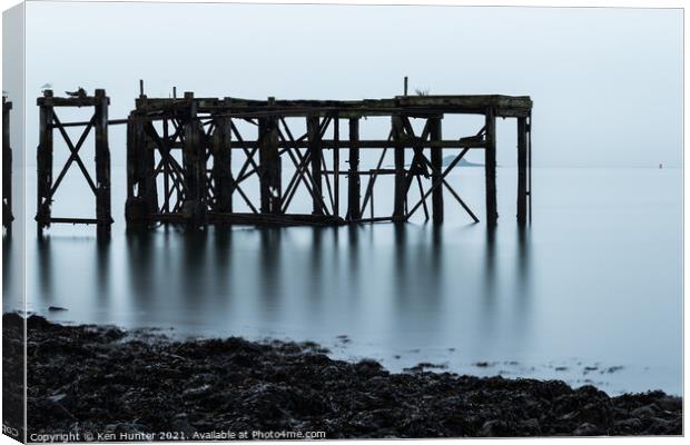 A Pier to Nowhere Canvas Print by Ken Hunter