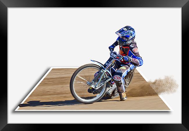Racing on the Edge Framed Print by Alice Gosling