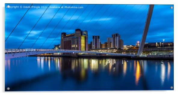 BALTIC & Gateshead Millennium Bridge Acrylic by David Pringle
