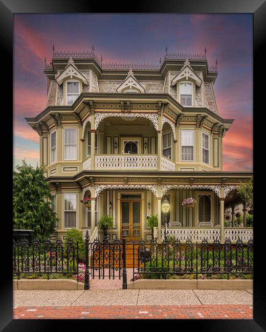 Victorian home in Cape May New Jersey Framed Print by Steve Heap