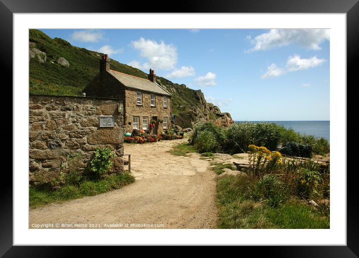 Fisherman's Cottage, Penberth Cove, Cornwall Framed Mounted Print by Brian Pierce
