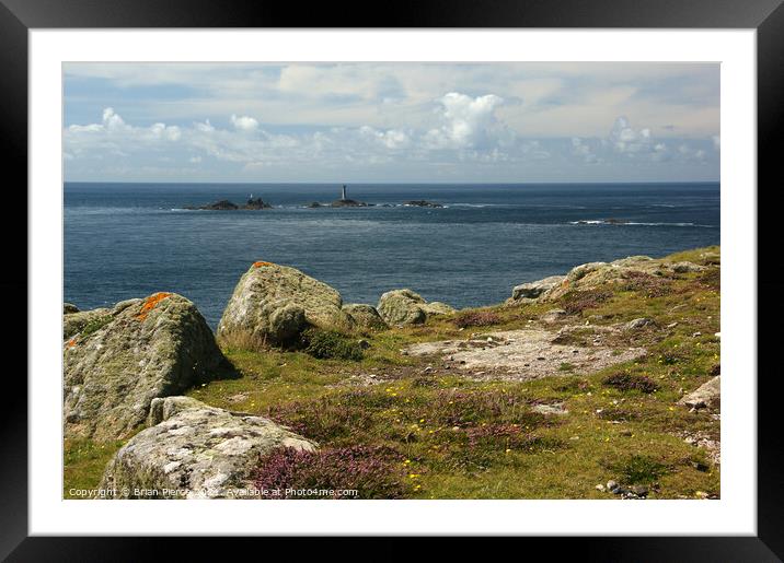 Land's End, Cornwall Framed Mounted Print by Brian Pierce