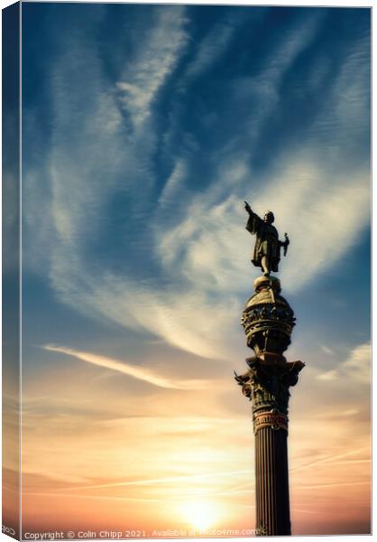 Columbus Monument Canvas Print by Colin Chipp