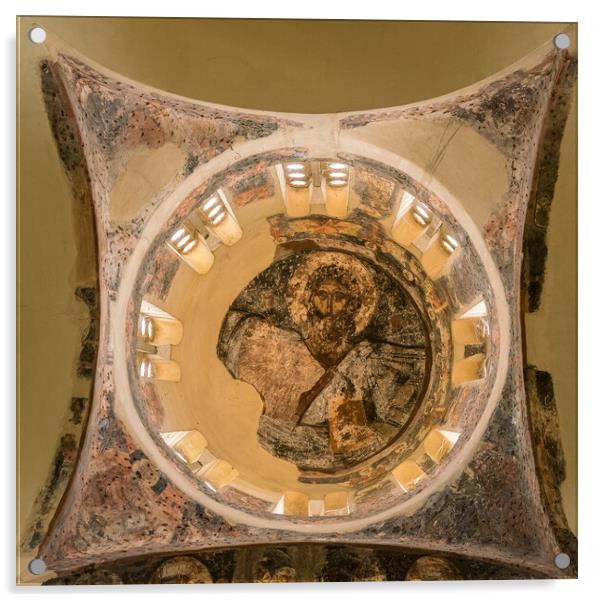 Ceiling of Holy Apostles of Solaki church in Greek Agora Acrylic by Steve Heap
