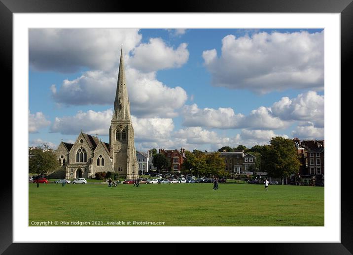 Church (All Saints) Blackheath, London, England Framed Mounted Print by Rika Hodgson