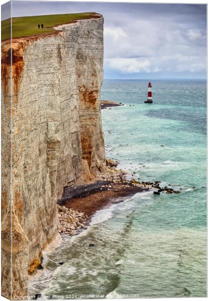 Beachy Head Sussex Canvas Print by Jim Monk