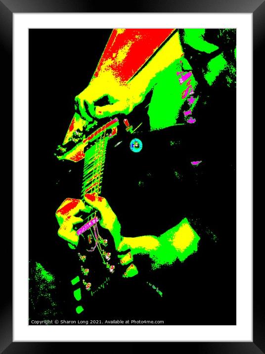 Guitar Art Wirral Music Framed Mounted Print by Photography by Sharon Long 